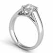 A Platinum Solitaire Engagement Ring 