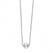 Mikimoto Akoya Cultured Pearl Single Pearl Pendant In 18k White Gold