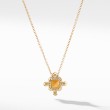 Novella Pendant Necklace in 18K Yellow Gold Madeira Citrine with Diamonds