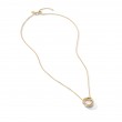 The Crossover Collection® Mini Pendant Necklace in 18K Yellow Gold with Diamonds