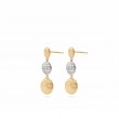 Marco Bicego 18K Siviglia Diamond Pave Earrings