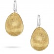 Marco Bicego 18K Yellow Gold & Diamond Pave Medium French Wire Earrings
