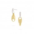 Marco Bicego 18k Yellow Gold Lucia Collection And Diamond Link Drop Earrings