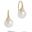 Africa Gold and Pearl Earrings