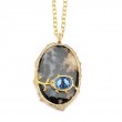SYNA 18k yellow gold Limited Editon Agate Pendant
