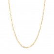SYNA 18k Yellow Gold Thin Oval Link Chain