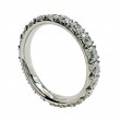 Platinum French Pave Eternity Band