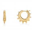 Temple St Clair    You May Also Like  18K Classic Amulet Earrings  18K Small Granulated Hoop Earrings