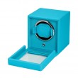 Wolf Turquoise Cub Single Watch Winder With Cover