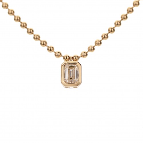 Beaded Diamond Necklace