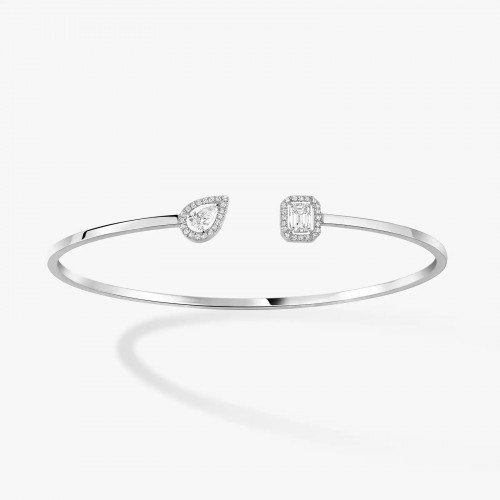 My Twin Toi & Moi Thin Diamond Bangle
