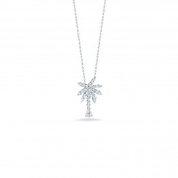 Roberto Coing Small Palm Tree Pendant With Diamonds