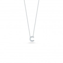 Roberto Coin Love Letter C Pendant With Diamonds
