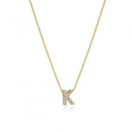 Roberto Coin "Tiny Treasures" Pave Diamond Initial"K" Pendant