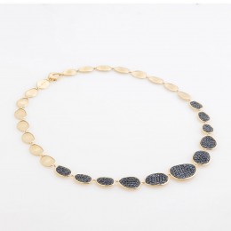 Marco Bicego 18k Lunaria Blue Sapphire Necklace