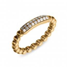 Hulchi Belluni 18k Yellow Gold Tresore Stretch Ring