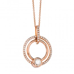 Hulchi Belluni 18k Rose Gold Diamond Pendant