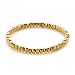 Hulchi Belluni 18k Yellow Gold Tresore Stretch Bracelet