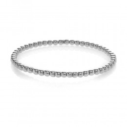 Hulchi Belluni 18k White Gold Tresore Stretch Bracelet