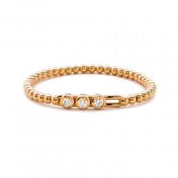 Hulchi Belluni 18k Rose Gold Tresore Stretch Bracelet 