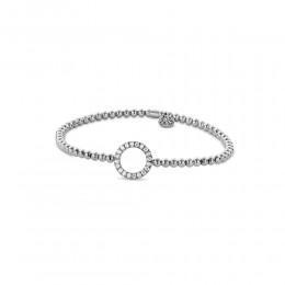 Hulchi Belluni 18k White Gold Tresore Stretch Bracelet