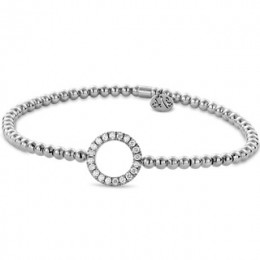 Hulchi Belluni 18k White Gold Tresore Stretch Bracelet