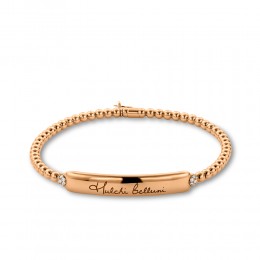 Hulchi Belluni 18k Rose Gold Tresore Stretch Bracelet 