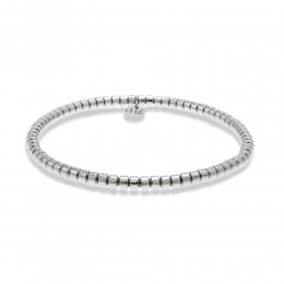 Hulchi Belluni 18k White Gold Tresore Stretch Bracelet