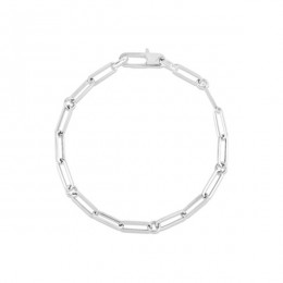 Paperclip And Round Link Bracelet