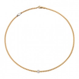 Fope Pave Diamond Pendant Necklace