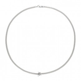 Fope 18k White Gold Prima Diamond Necklace 