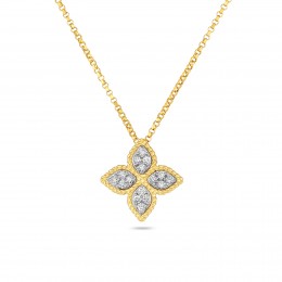 Roberto Coin Medium Pendant With Diamonds