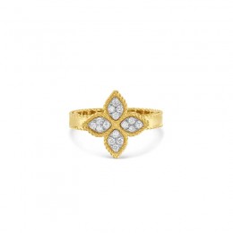 Roberto Coin 18Kt Gold Medium Ring With Diamonds