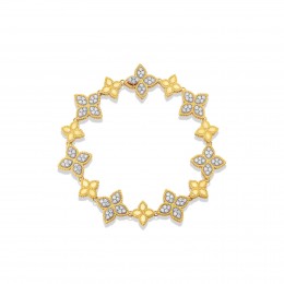 Roberto Coin Link Bracelet With Diamonds