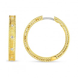 Roberto Coin 18Kt Gold Princess Earrings With Diamonds