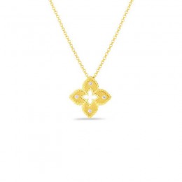 Roberto Coin Venetian Princess Yellow Gold Diamond Pendant