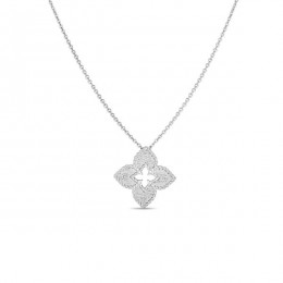 Petite Venetian Princess Diamond Flower Necklace