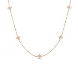 Love By The Inch 5 Station Flower Necklace