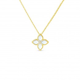 Roberto Coing 18kt Med Mother Of Pearl & Diamonds Pendant
