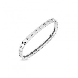 Roberto Coin 18Kt Gold Pois Moi Single Row Square Bangle