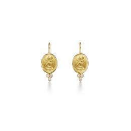 Temple St. Clair 18k Angel Earrings