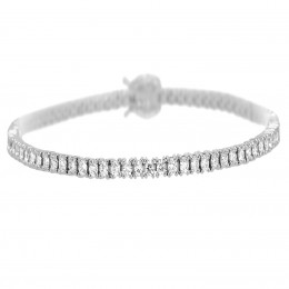 18k White Gold Diamond Bracelet 