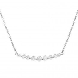 18k White Gold Diamond Pendant