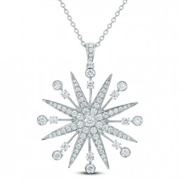 An 18k White Gold Diamond Necklace 