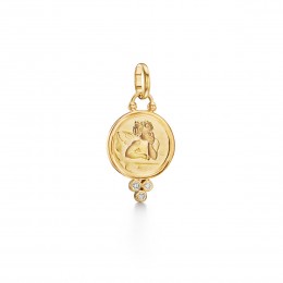 Temple St. Clair 18k Diamond Angel Pendant.