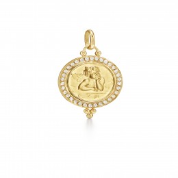 Temple St. Clair 18k Angel Pendant