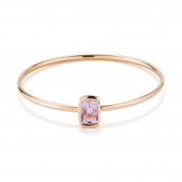 A & Furst Gaia 18k Rose Gold Rose De France Bangle Bracelet