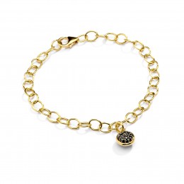 SYNA Champagne and Black Diamond Bracelet