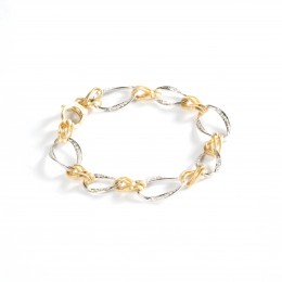 Marco Bicego Marrakech Onde Gold Diamond Link Bracelet