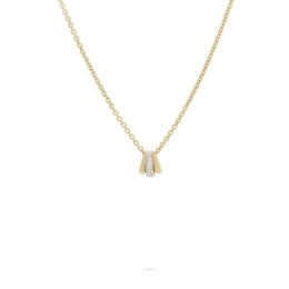 Marco Bicego 18k Yellow And White Gold Legami Collection Fan Pendant 